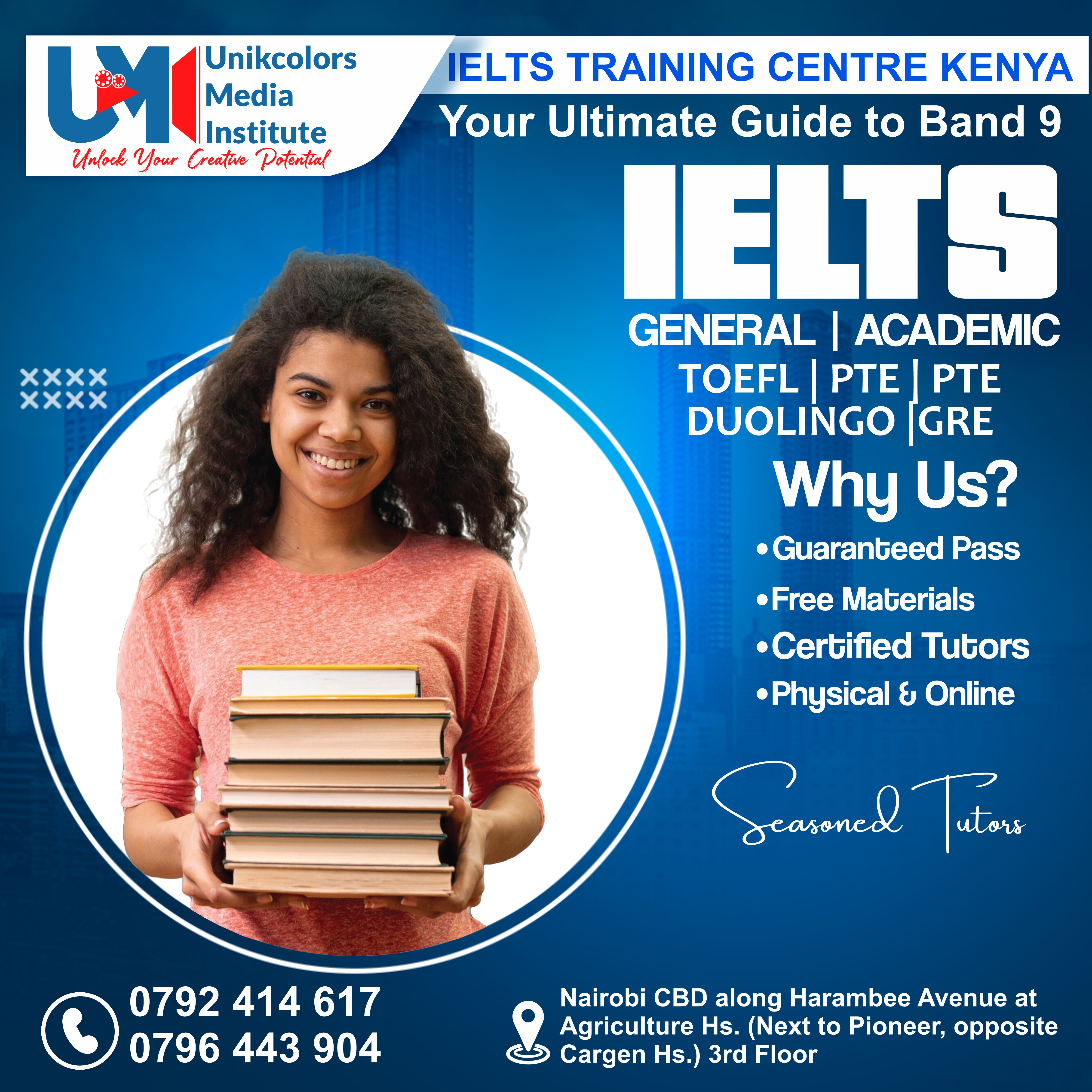 IELTS TRAINING CENTRE KENYA - IELTS PREPARATION | OET | TOEFL | PTE | GRE | DUOLINGO